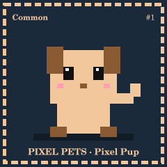 Pixel Pup card