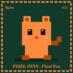 Pixel Fox card